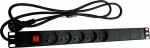 Alantec Power Strip 19'' 230V - 5 sockets (Type E - CEE 7/5), z switch LED, kabel 1.8m CEE 7/7 (PZ051U)