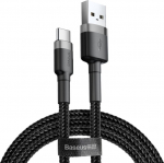 Kabel USB Baseus USB-A - USB-C 0.5 m Black and gray (CATKLF-AG1)