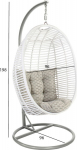 Hanging chair CORA white