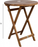 Table GWEN D60xH72cm, acacia