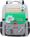 Lean School Backpack Z Dinosaur Chest Belt Gray Green 21L 39cm