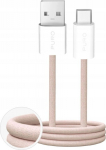 Kabel USB Puro USB-A - USB-C 1.5 m Beige (8018417498770)