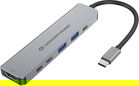 CONCEPTRONIC 6-1 Dock USB-C->HDMI/2xUSB-A/2xUSB-C/+ 25cm gr