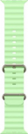 Apple 49mm Neon Green Ocean&nbsp;Band - Natural Titanium Finish