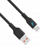 Kabel USB Akyga USB-C - USB-A 1 m Czarny (AK-USB-62)
