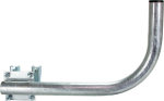 Metal Pipe Mount Bracket &Oslash;38mm L450 Bottom Left