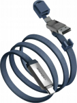 Kabel USB Energea Kabel Sheath Travel 2w1 USB-C do USB-C/USB-A 480Mbps 60W 1.2m niebieski