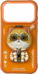 Nimmy Case Cool&Cute 2.0 Cat do iPhone 17 Pro Max z orange magnetic pendant
