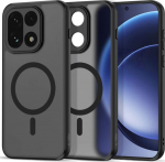 Kaitse&uuml;mbris Magmat MagSafe, OnePlus 15, matt l&auml;bipaistev musta &auml;&auml;rega, Qi2/MagSafe &uuml;hilduv, Tech-Protect