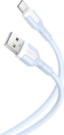 Kabel USB XO XO kabel NB212 USB - USB-C 1.0 m 2.1A niebieski