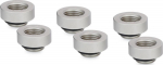 Thermal Grizzly DeltaMate Extender Fitting - MF7, matt nickel, 6er-Pack