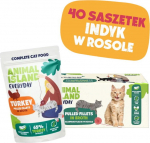 ANIMAL ISLAND Turkey in broth - wet cat food - 40x85g