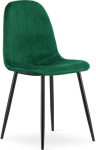 Leobert PADVA chair - velvet green / black legs x 1