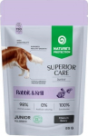 NATURE'S PROTECTION Superior Care Junior Rabbit and krill - wet dog food - 85g