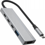 HUB USB Fixed FIXHU-CR-GR 2x USB-C 1x HDMI + 1x USB-A 3.2 Gen1 (FIXHU-CR-GR)
