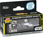 Funko Bitty Pop! Rides: Star Wars - The Mandalorian in N1 Starfighter (with Grogu) Vinyl Figures