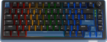 Ducky OK-M 75 Gaming Keyboard, 75%, US Layout (ANSI), KTT Wine Red Switches - black