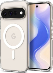 &Uuml;mbris Ultra Hybrid (MagFit), Google Pixel 11 Pro XL, l&auml;bipaistev valge Qi2/MagSafe ringiga, Spigen