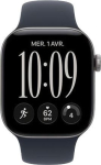 Apple Watch Series 12 (2026) space gray aluminum 42mm navy blue sport band S/M