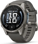 Garmin fenix 9 43mm Kieselgrau/Titan Silicone Armband