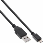 Cable USB InLine USB-A - microUSB 1.5 m Czarny (31715Q)
