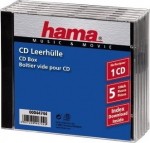 1x5 Hama CD-Box Jewel-Case 44744