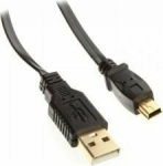 Cable USB InLine USB-A - miniUSB 5 m Czarny (31850F)