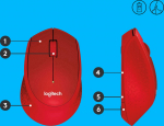 Log LOGITECH M330 Silent Plus Red - 2.4GHZ - EMEA