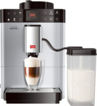 Melitta Passione OT F53/1-101 srebrny - Type: pressure auto | Pressure [bar]: 15 | Type of coffee: beans | Type of drinks: Espresso, Lungo, Cappuccino | Moc [W]: 1450