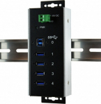 Exsys EX-1187HMVS-WT - USB 3.2 Gen 1 (3.1 Gen 1) Type-B - USB 3.2 Gen 1 (3.1 Gen 1) Type-A - 5000 Mbit/s - Schwarz - CE - FCC - ROHS - 162.5 mm