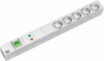 Bachmann power strip (Rack - mountable) - output terminals: 5 - 1U - 48.3 cm (19")
