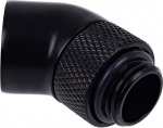 Alphacool Eiszapfen Adapter 45 Grad G1/4 Zoll AG auf G1/4 Zoll IG - drehbar, schwarz