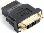 Lanberg AD-0014-BK cable gender changer HDMI DVI-D (F) (24 + 5) Black