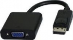 MicroConnect Displayport-VGA M-F adapter, Black, V1.2, Active