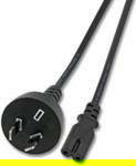 MicroConnect Australia to C7 Power Cord, 1.8m, Black H03VV 2G 0.75 mm&sup2;
