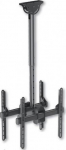 Techly Universal Ceiling Support - Clip - f&uuml;r 2 LCD-Displays - Stahl - Schwarz - screen size: 81.3-139.7 cm (32"-55")