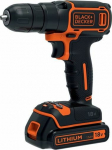 Cordless Drill Black&Decker BDCD18 18 V 1 x battery 1.5 Ah