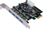 Longshine USB 3.0 Card PCIe 4*extern retail