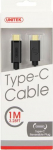 Cable USB Unitek USB-C - microUSB 1 m Czarny (Y-C473BK)