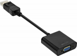 Adapter AV InLine DisplayPort - D-Sub (VGA) czarny (17197B)