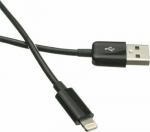 Kabel USB C-Tech USB-A - Lightning 2 m Czarny (CB-APL-20B)