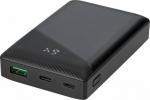 Akupank Deltaco PB-C1000 10000mAh, 1xUSB-C, 1xUSB-A, QuickCharge 3.0, must