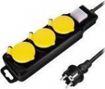 LogiLink 3 jack IP44 1.5m outdoor - Listwa zasilająca 3 jack CEE 7/3 Outside IP44 1.5m