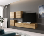 Cama MEBLE Cama Living room cabinet set VIGO 23 wotan oak/wotan oak gloss