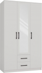 Topeshop ROMANA 120 BIEL bedroom wardrobe/closet 6 shelves 3 door(s) White