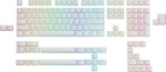 Glorious PC Gaming Race Glorious Aura Keycaps - 145 Keycaps, US-Layout, wei&szlig;