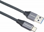 Kabel USB PremiumCord USB-A - USB-C 3 m Silver (ku31cs3)