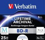 M-DISC Verbatim BD-R 25GB 4x Inkjet Printable Jewel Case