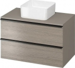 Cersanit S522-031 CABINET Z Blata VIRGO 80 GRAY HANDLE BLACK ZMONT // CER.VIRGO-BLAT-80-SZARA-UCH-CZ