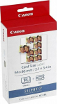 Canon Canon Selphy labels CP XXX, White, 18, szt. szt., KC18IL, do dye-sublimation printers, 22x17.3mm, w the ink pack - 7740A001AG